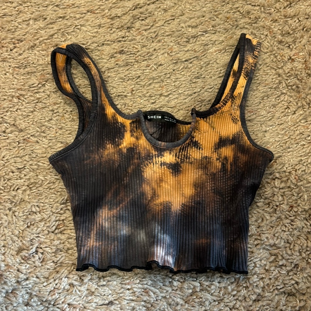 Tie dye Black SHEIN tank top size small